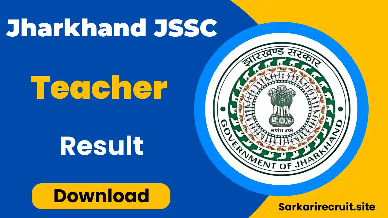 Jharkhand JSSC Post Graduate Teacher Result 2024