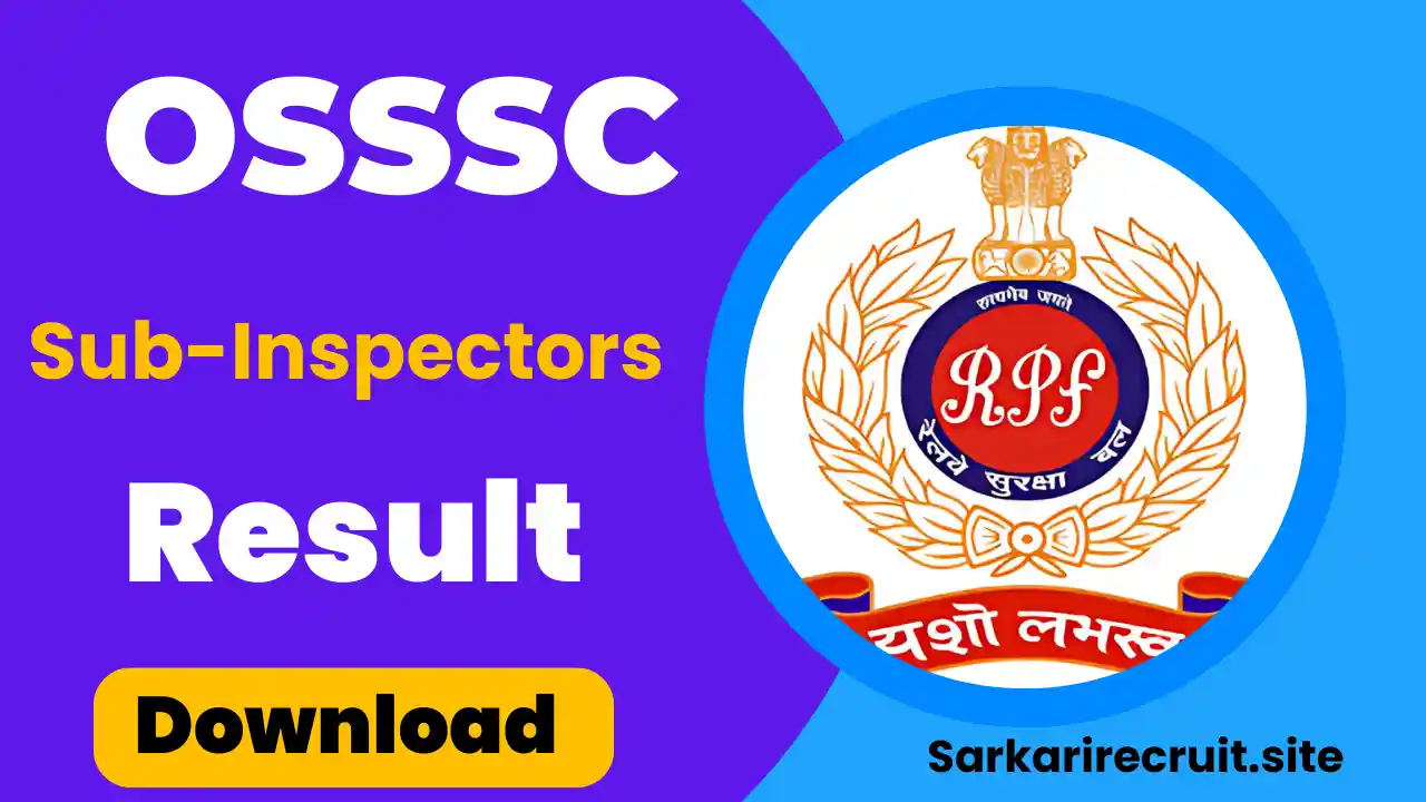 RPF SI Result 2025