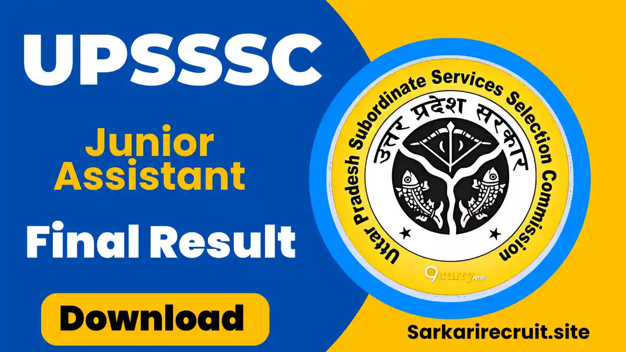 UPSSSC Junior Assistant Final Result 2025